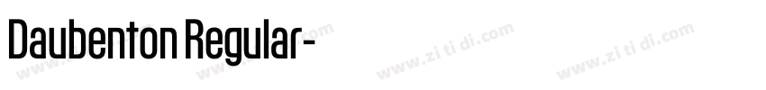 Daubenton Regular字体转换